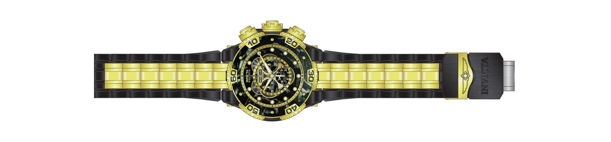 Band For Invicta Carbon Hawk 37266