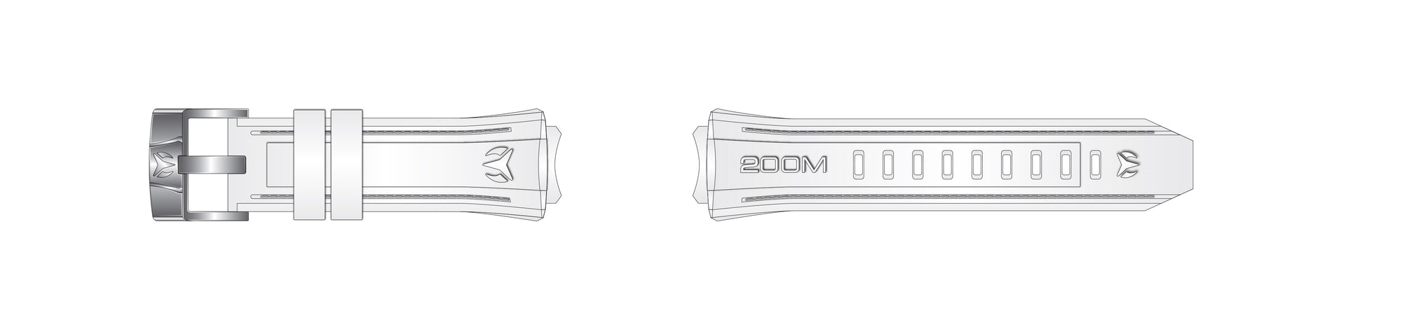 Band For Technomarine Black Reef TM-523013