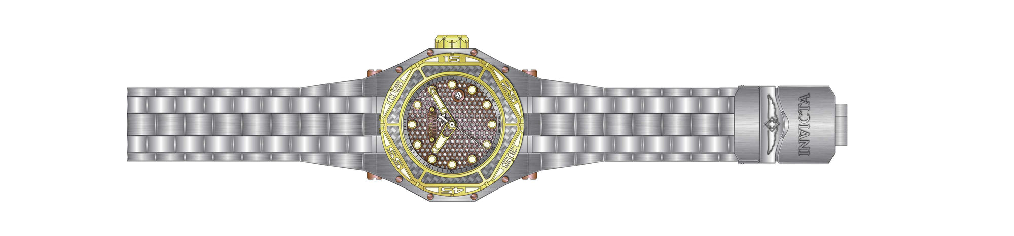 Band For Invicta Carbon Hawk 38940