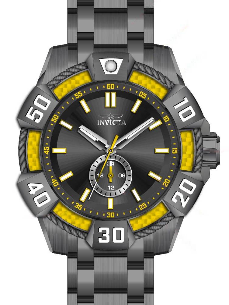 Band For Invicta Bolt  Men 46425