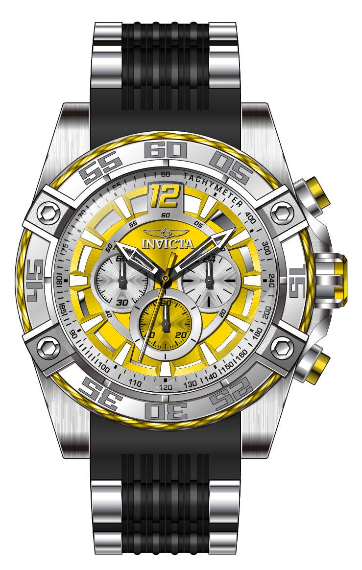 Band For Invicta Bolt  Men 46436