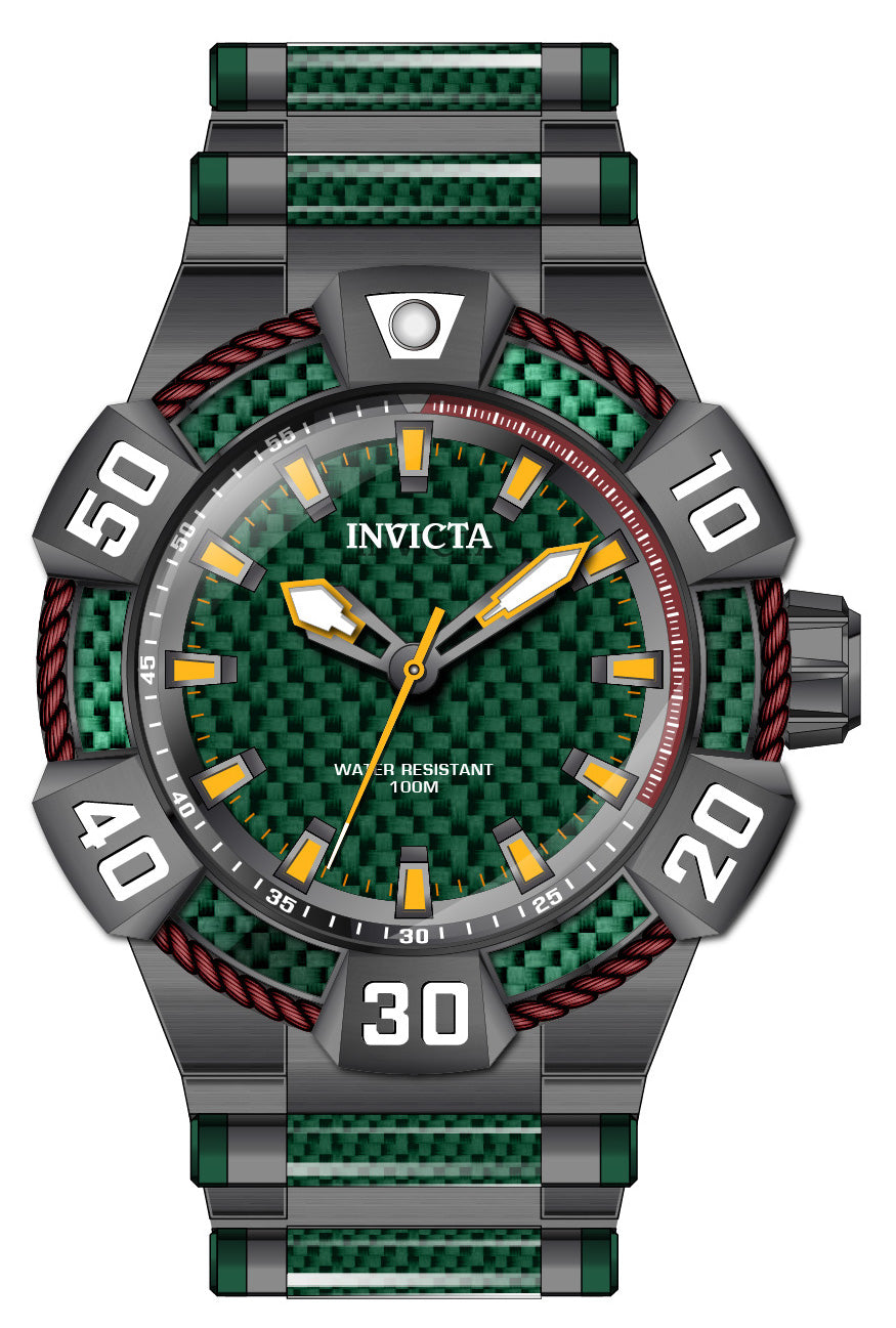 Band For Invicta Bolt  Men 46444