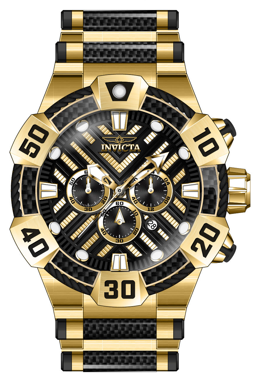 Band For Invicta Bolt  Men 46445