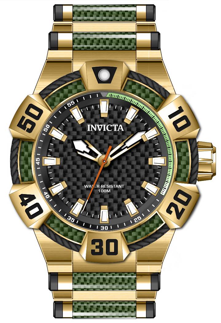 Band For Invicta Bolt  Men 46448