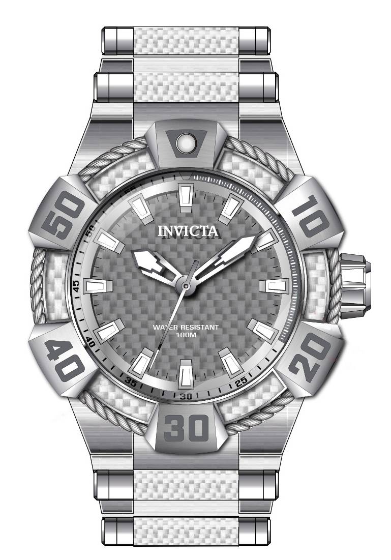 Band For Invicta Bolt  Men 46453