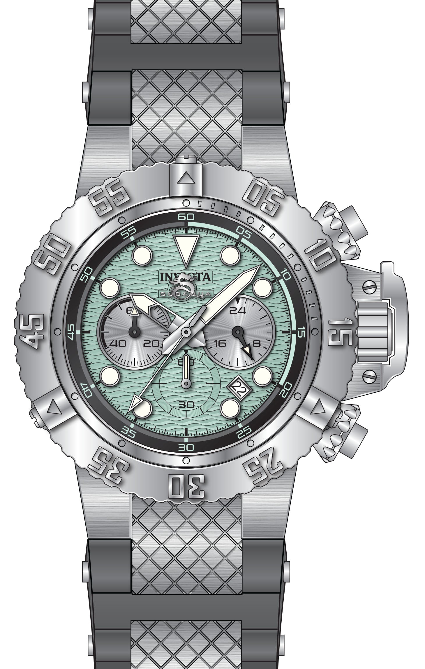 Band For Invicta Subaqua  Men 47826