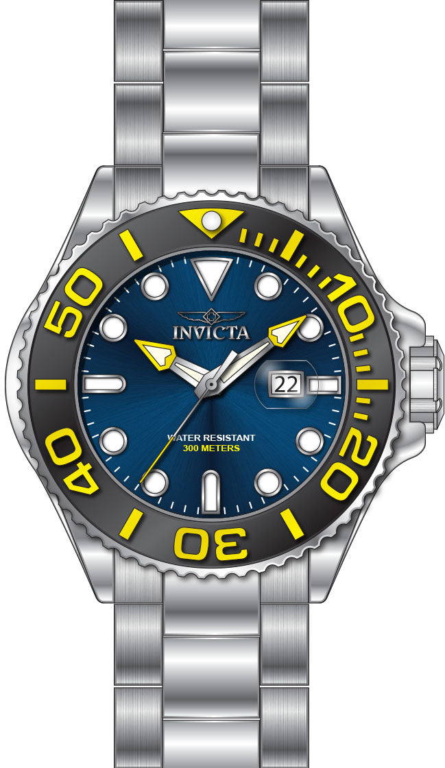 Band For Invicta Grand Diver  Men 49148