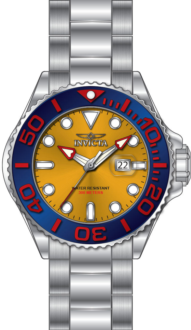 Band For Invicta Grand Diver  Men 49149