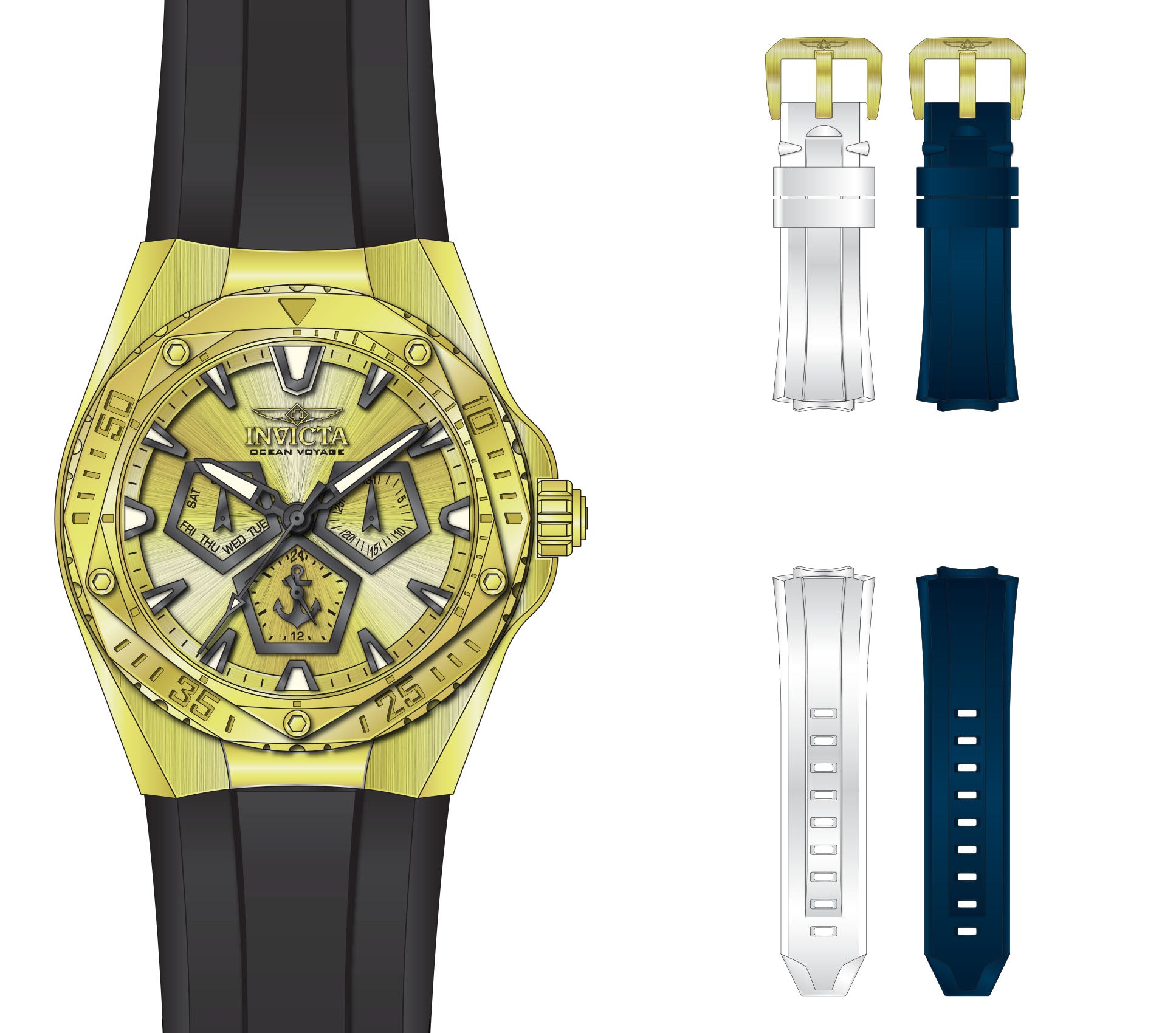 Parts For Invicta CRUISELINE  Men 49264