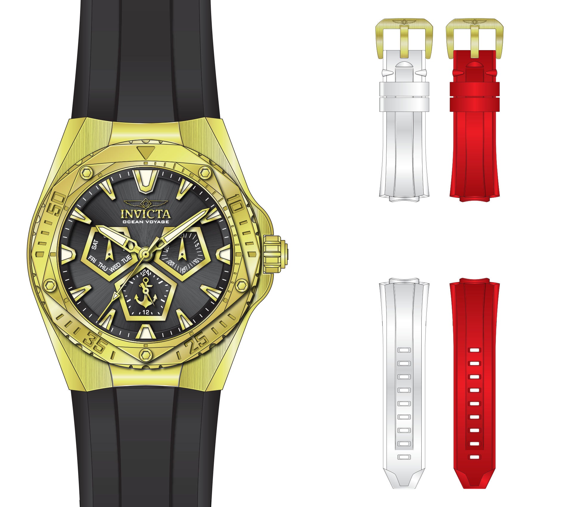 Parts For Invicta CRUISELINE  Men 49266