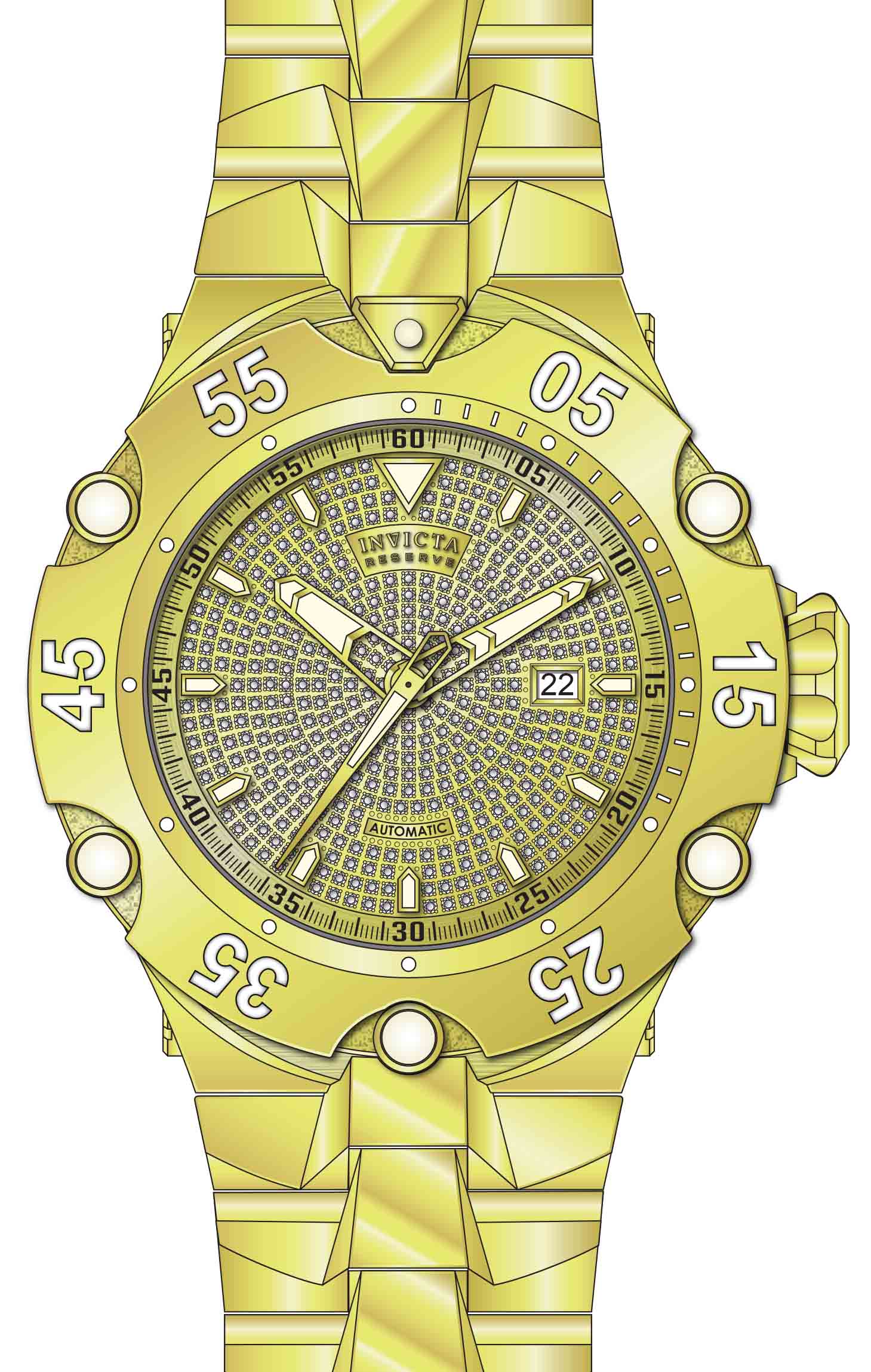 Parts For Invicta Reserve Cobra Men 50445