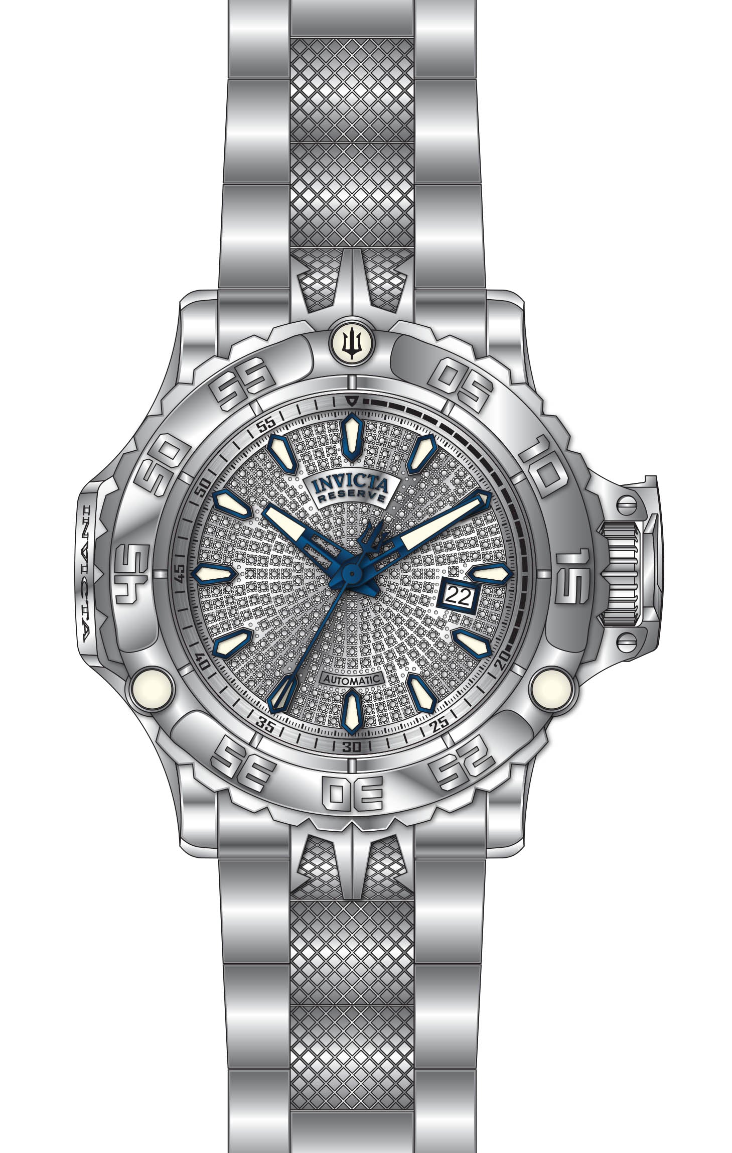 Band For Invicta Reserve Poseidon Men 50447