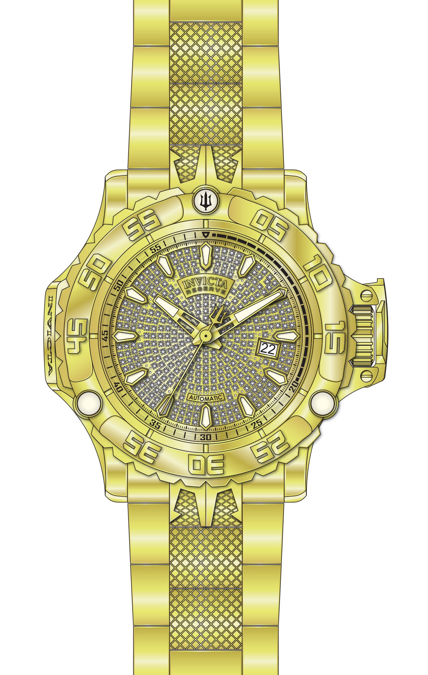 Parts For Invicta Reserve Poseidon Men 50448
