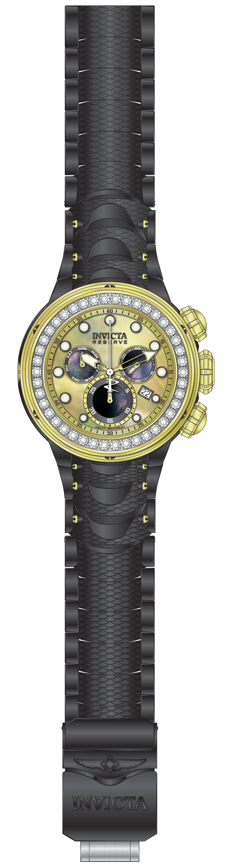 Parts For Invicta Reserve Kraken Men 51546