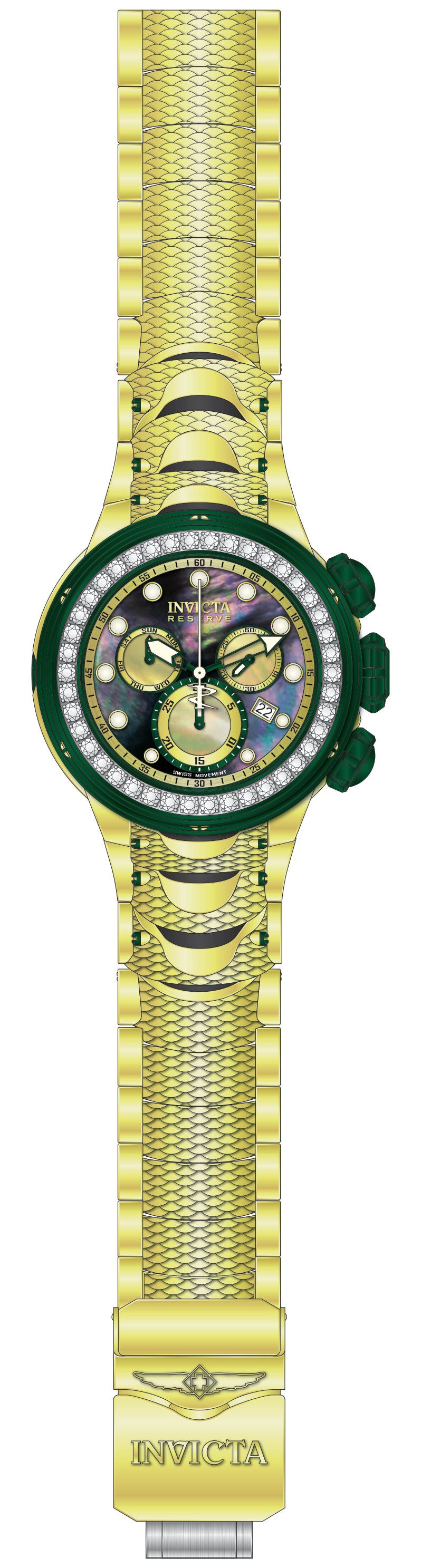 Parts For Invicta Reserve Kraken Men 51553