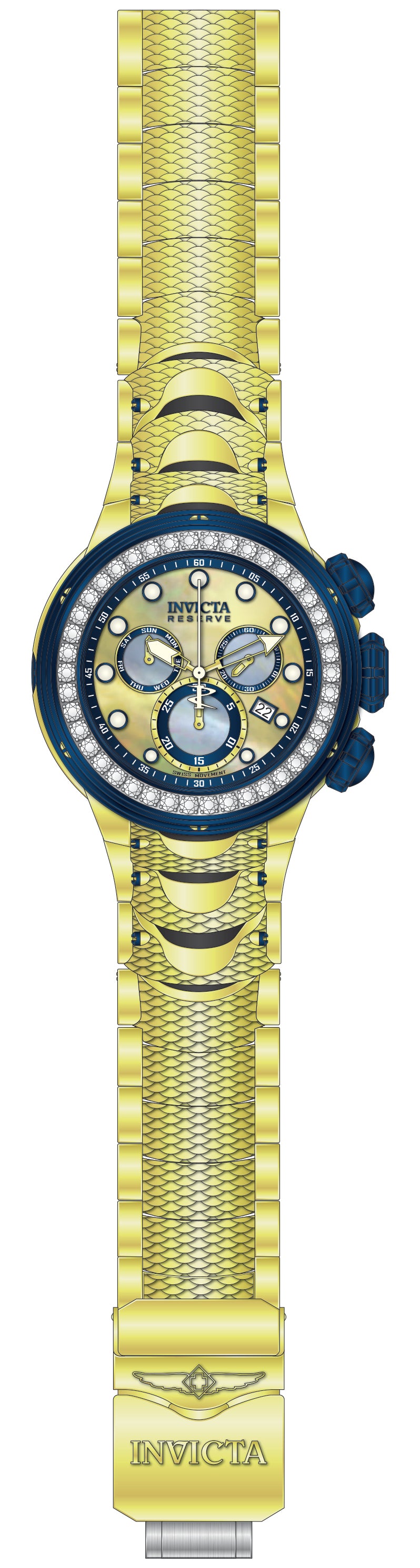 Parts For Invicta Reserve Kraken Men 51554