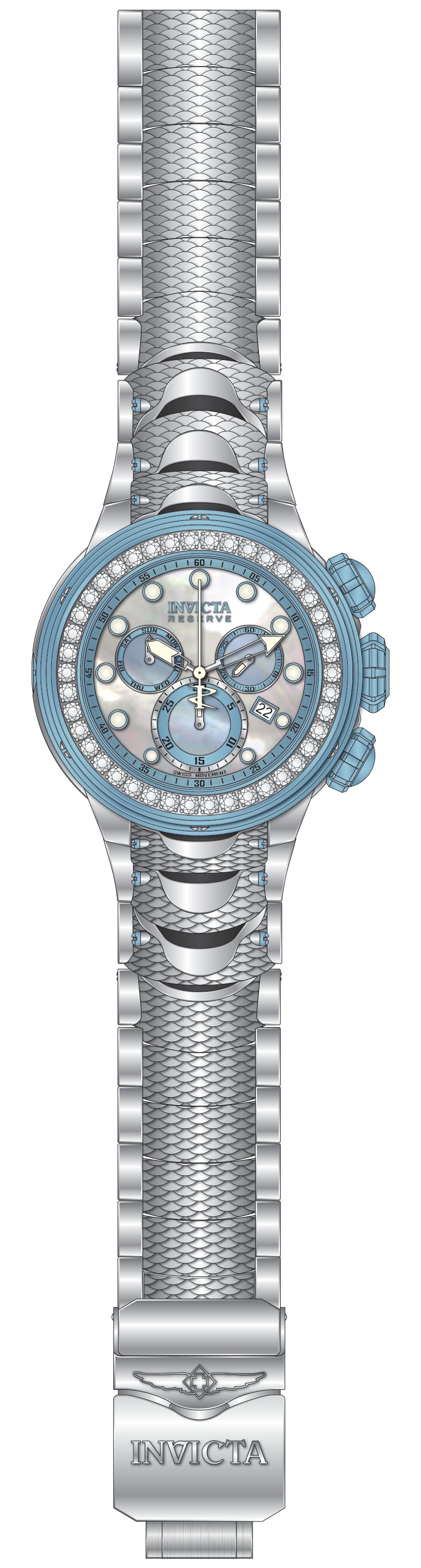 Parts For Invicta Reserve Kraken Men 51557