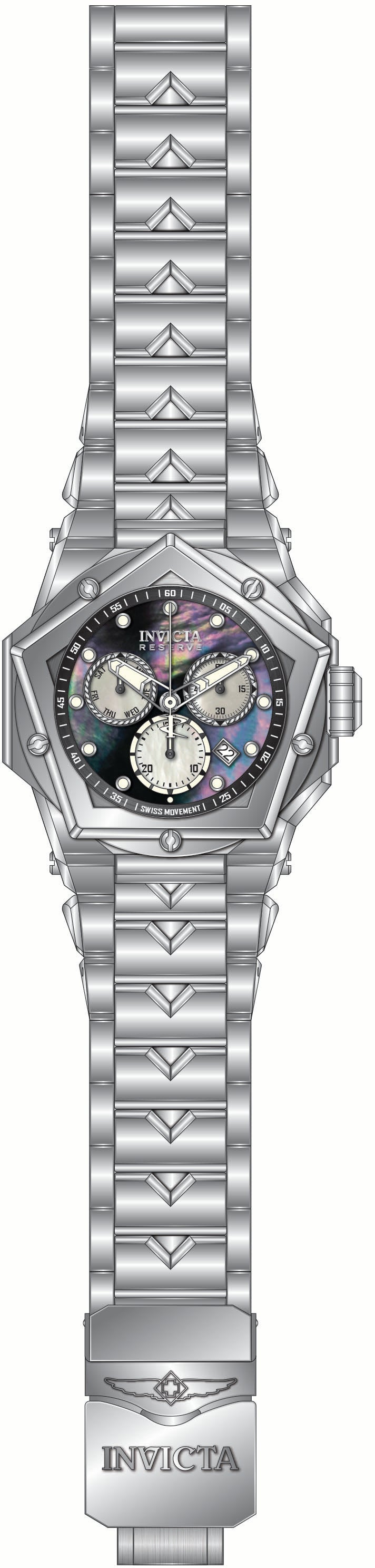Band For Invicta Reserve Kraken Men 51597