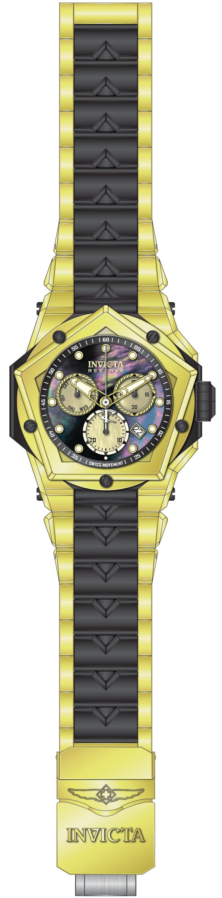 Parts For Invicta Reserve Kraken Men 51600
