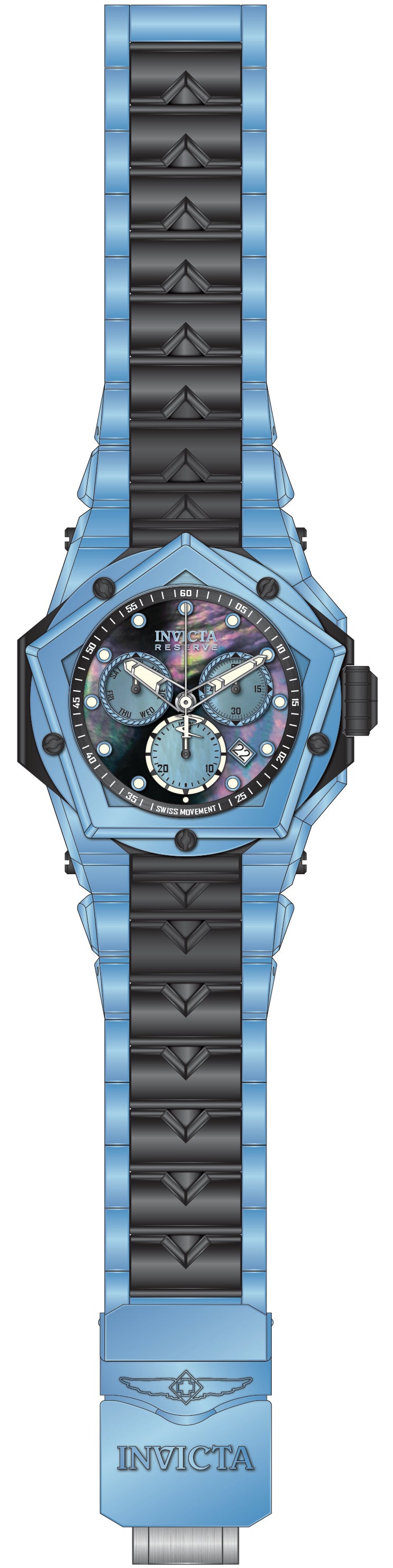Band For Invicta Reserve Kraken Men 51606