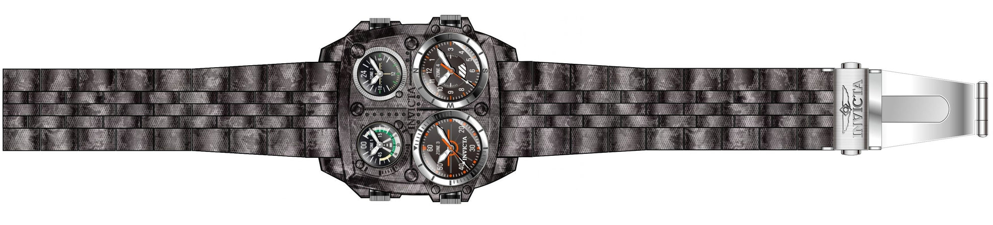 Band For Invicta Aviator Zulu Time Men 51794