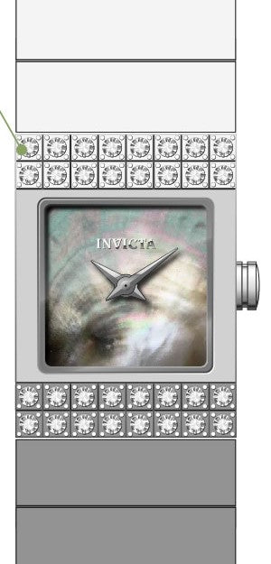 Band For Invicta Angel  Lady 51833