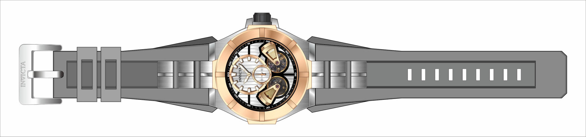 Band for Invicta Sea Hunter Men 31450