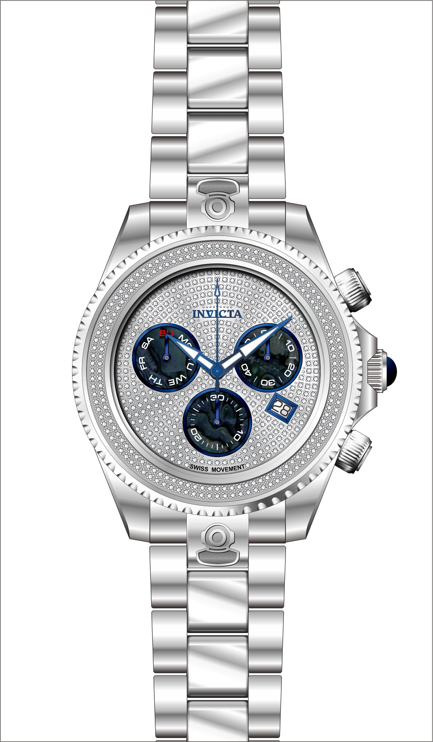 Band for Invicta Pro Diver Men 32241