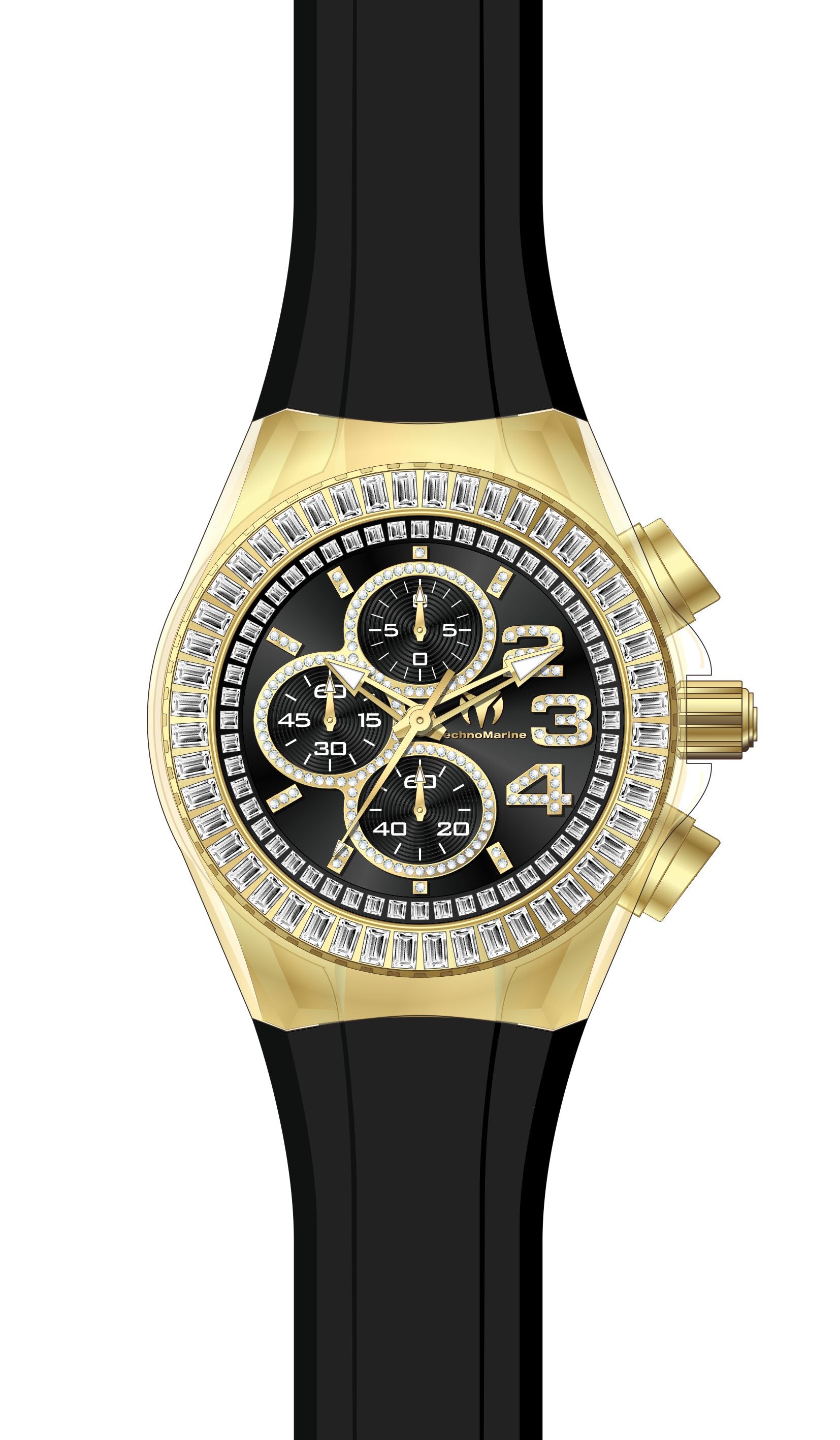 Band for Technomarine Cruise Glitz TM-121012
