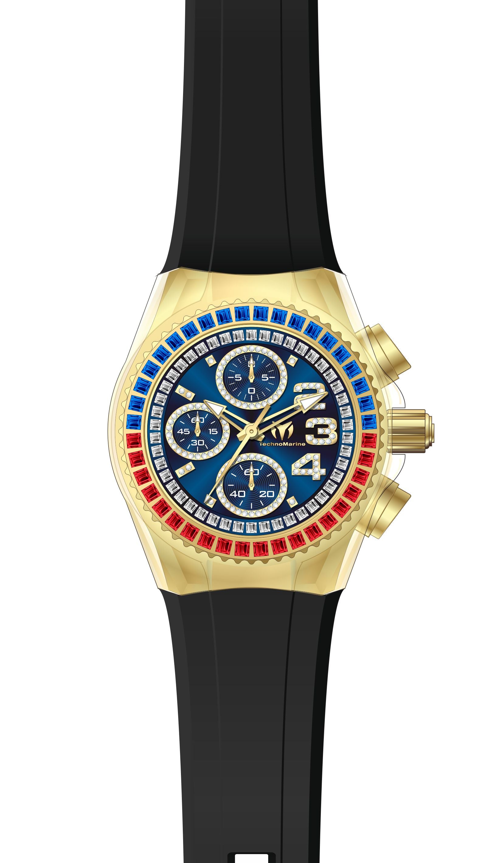 Band for Technomarine Cruise Glitz TM-121048