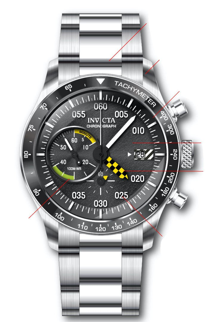 Band for Invicta Speedway Men 33966