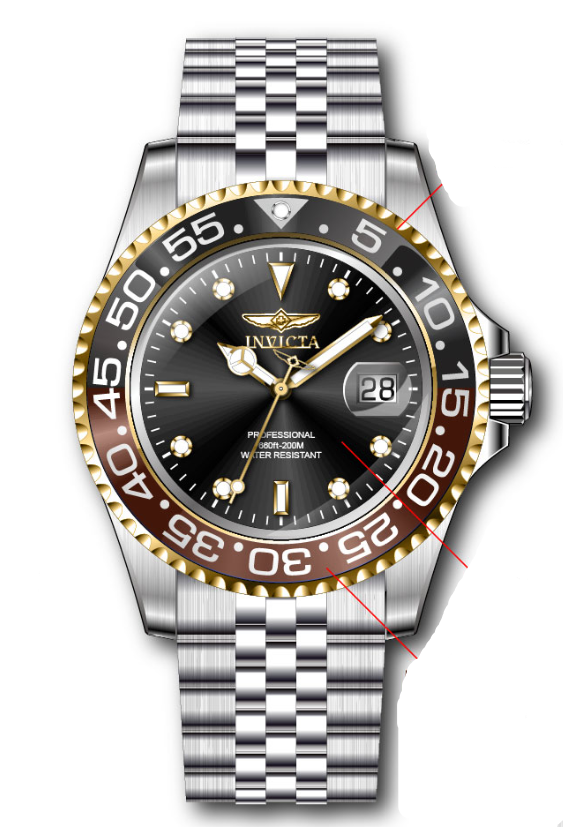 Band for Invicta Pro Diver Men 34103