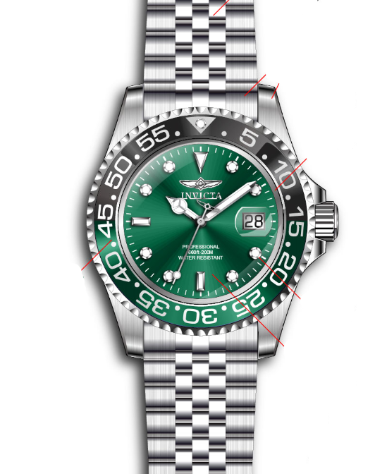 Band for Invicta Pro Diver Men 34105