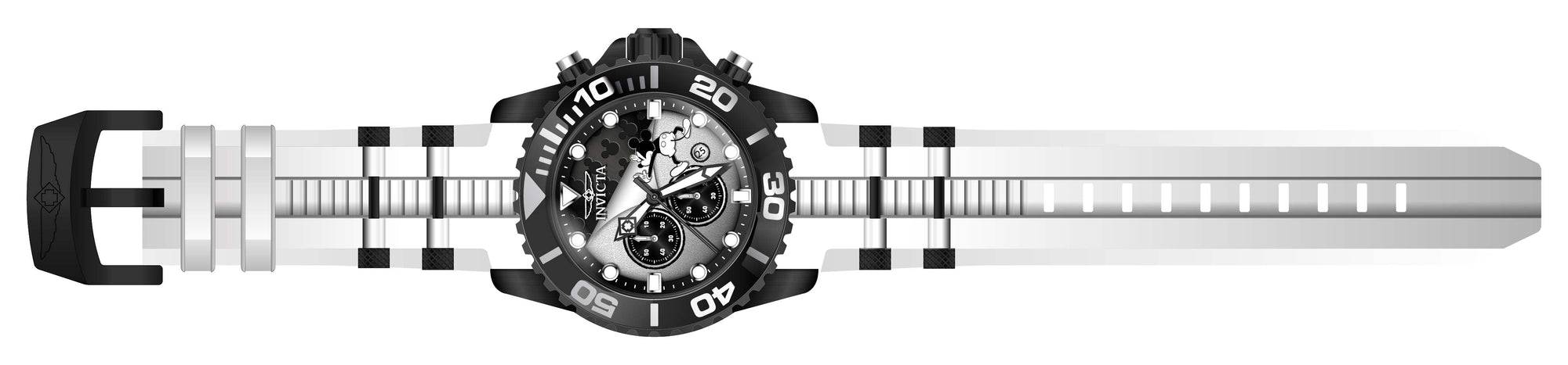Band for Invicta Disney Limited Edition Mickey Mouse Men 32478