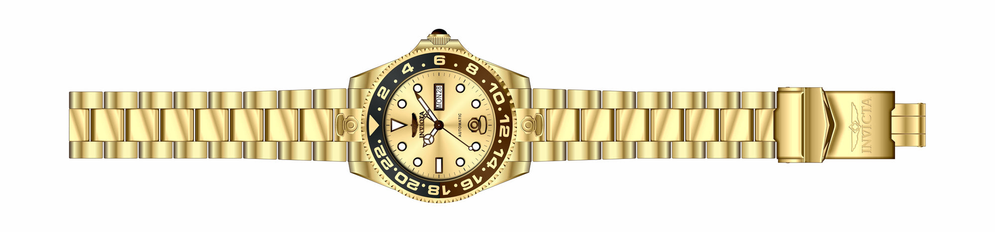 Band for Invicta Pro Diver Men Gold Label 35339