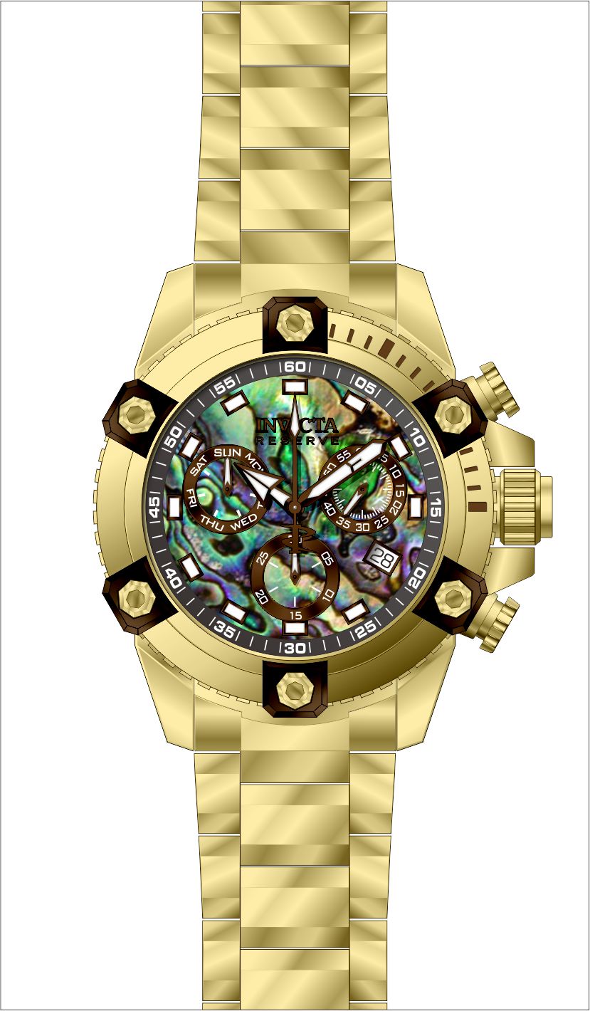 Parts for Invicta Reserve Men Gold Label 35556