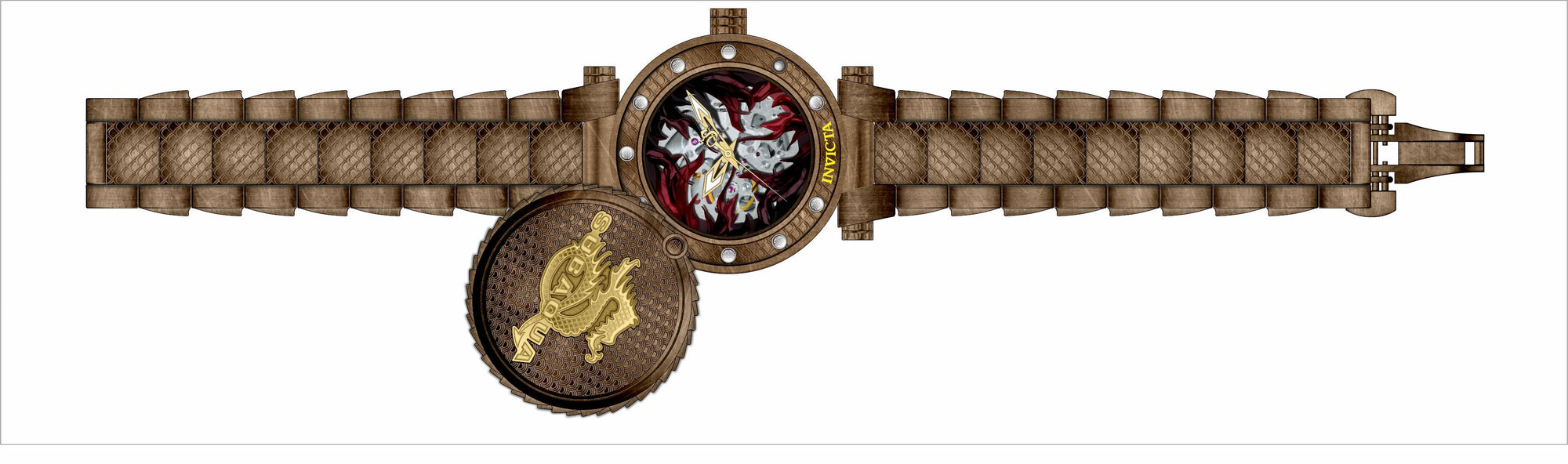 Parts for Invicta Subaqua Men 34389