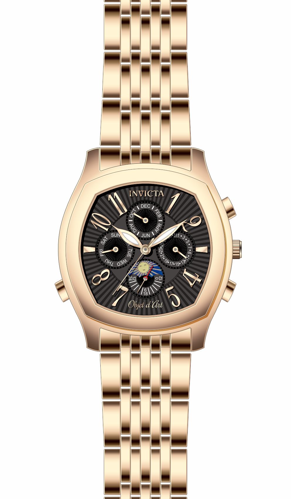 Band for Invicta Objet D Art Men 37658