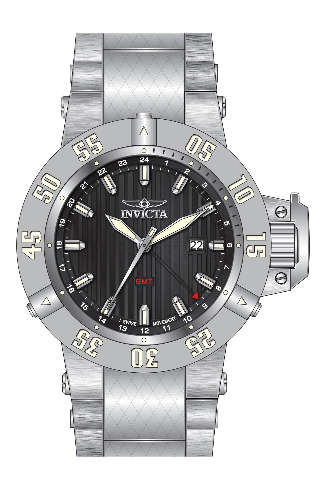 Parts for Invicta Subaqua Men 37212