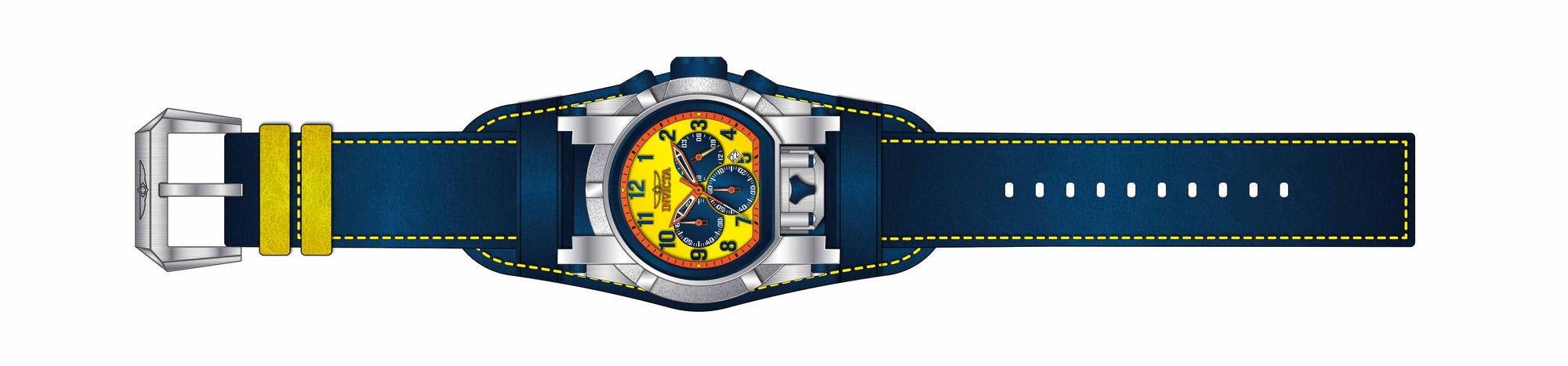 Band for Invicta Bolt Bolt Zeus Magnum Men 37249