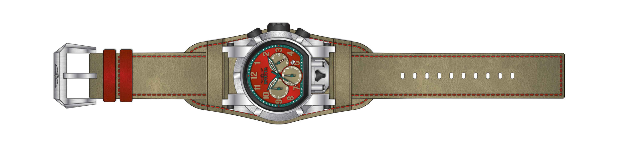 Band for Invicta Bolt Bolt Zeus Magnum Men 37252