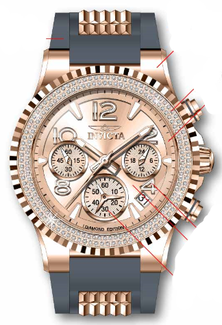 Band for Invicta Pro Diver Lady 37976