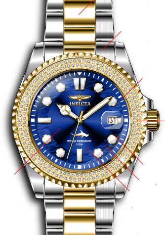 Band for Invicta Pro Diver Lady 37979