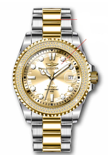 Band for Invicta Pro Diver Lady 37980