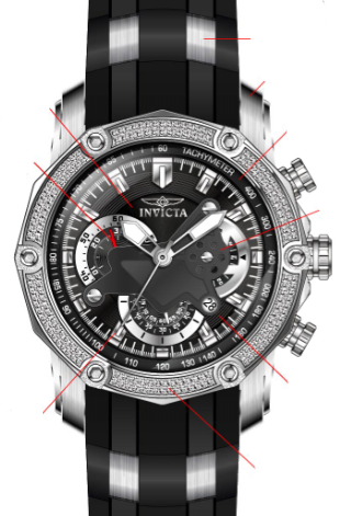 Band for Invicta Pro Diver Men 38003