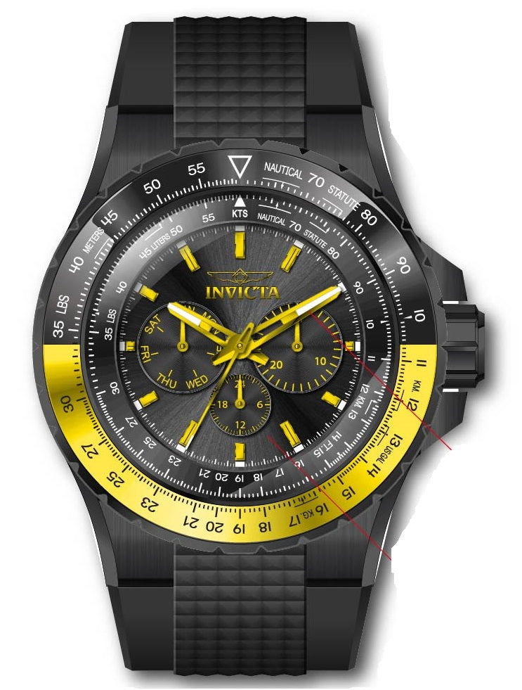 Band for Invicta Aviator Men 39277
