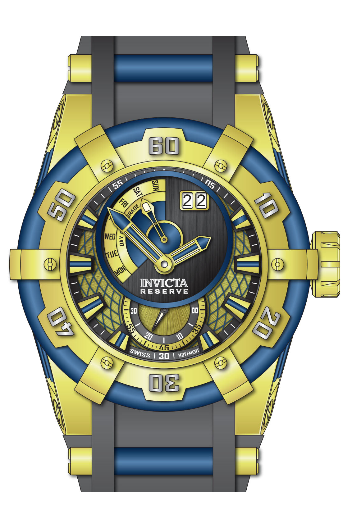 Band for Invicta Bolt Hyperion Men 37203