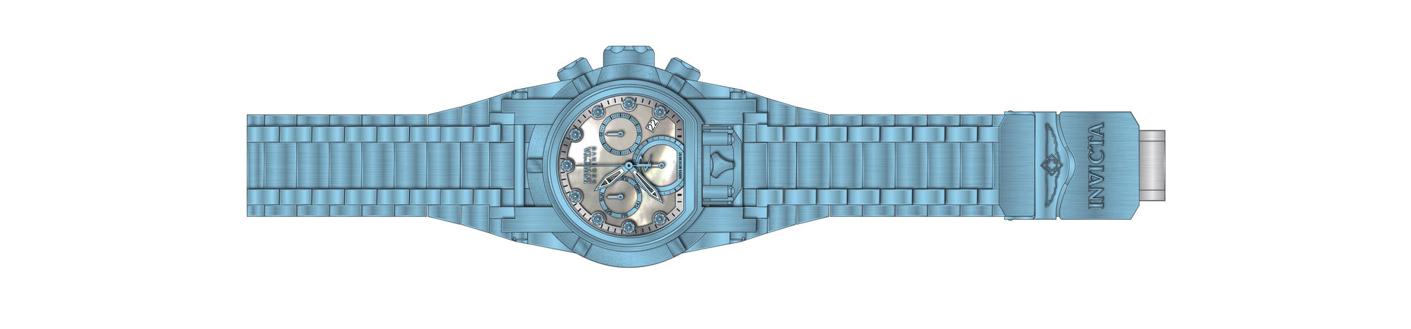 Band for Invicta Reserve Reserve Bolt Zeus Magnum Men None 37664