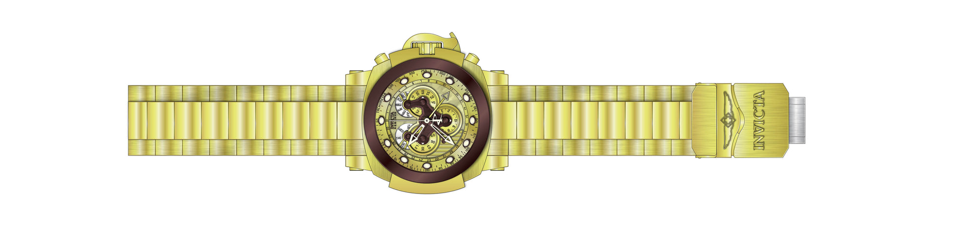 Parts for Invicta Reserve Man of War Men Gold Label 38206