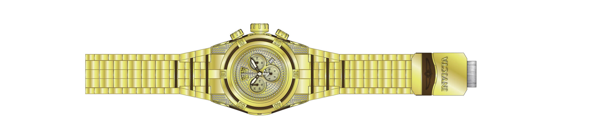 Parts for Invicta Reserve Bolt Zeus Men Gold Label 38208